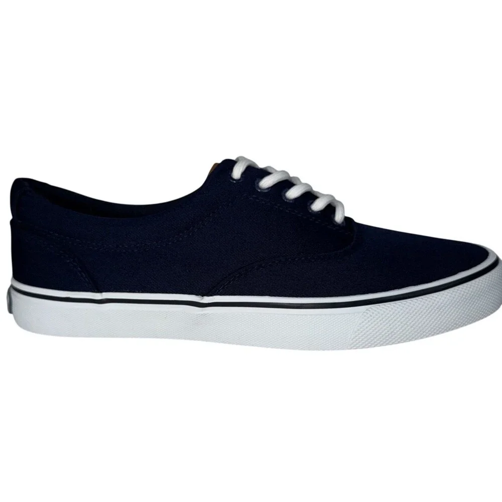 Izod Rangley Mens Size 11 Navy Blue Canvas Lace Up Tennis Shoes Sneakers
